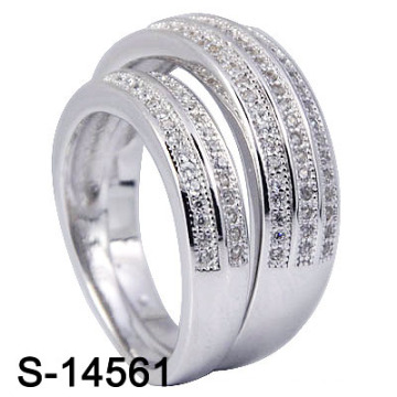 925 Sterling Silver CZ Ring micro pavimentam conjuntos de anéis (S-14561)